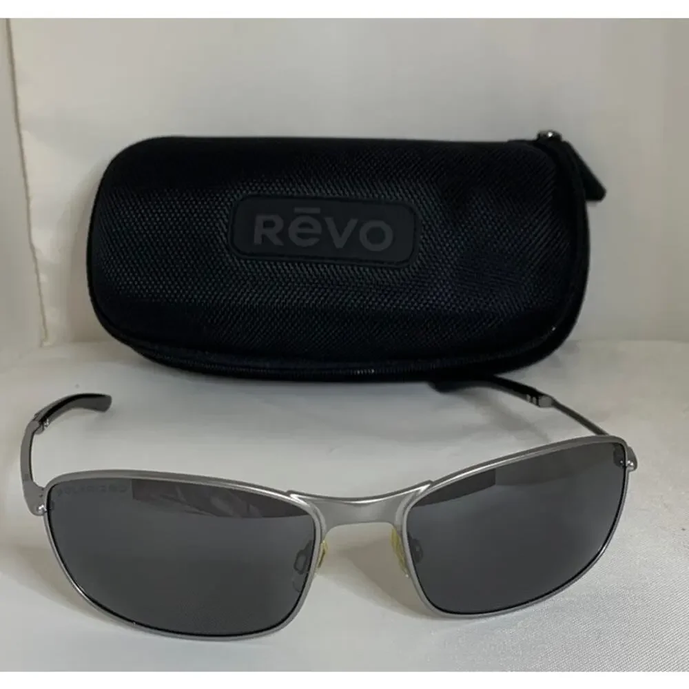 Revo Men's Descend Sunglasses with Dark Polarized Lens and Hard Case